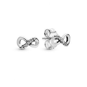 Pandora Sterling Silver Infinity Stud Earrings